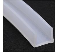 Striscia di gomma spugna, Guarnizione in gomma trasparente for canale in silicone a forma di U, utilizzata in soggiorno e bagno, lunghezza 5 metri, spessore parete 2 mm(22mmx18mm)
