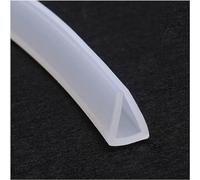 Striscia di gomma spugna, Guarnizione in gomma trasparente for canale in silicone a forma di U, utilizzata in soggiorno e bagno, lunghezza 5 metri, spessore parete 2 mm(10mmx13mm)