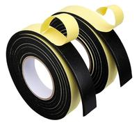 Striscia di gomma spugna, Nastro adesivo in spugna di schiuma nera Eva resistente alle intemperie, forte for porte e finestre monofacciali(3mm X 25mm X 4m)