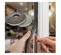 Striscia di gomma spugna, Striscia autoadesiva a spazzola resistente alle intemperie da 3/5 metri, for porte e finestre, isolamento acustico for di casa(Gra,9mmX15mmX5M)