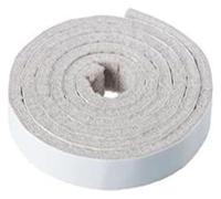 Striscia di gomma spugna, Striscia sigillante for finestre resistente alle intemperie da 1 m, 15 mm x 6, isolamento acustico for portiere auto, nastro antipolvere in gomma(White1)