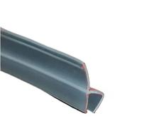 Striscia di guarnizione allargata in gomma siliconica a forma di F/h, per porte e finestre, per vetri da 6/8/10/12 mm (altezza 10 mm, 3 m)