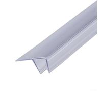 Striscia di guarnizione, elegante e trasparente a forma di F, per porte scorrevoli in vetro della doccia senza cornice (10 mm)