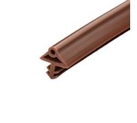 Striscia di guarnizione for porta in silicone resistente alle intemperie for porte in legno 2-5 mm di spazio multicolore 3-5 M(Brown,5m*2)