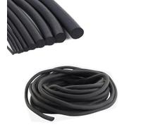 Striscia di guarnizione in gommapiuma nera ad alta densità, tipo O, striscia tenuta rotonda, isolamento acustico, spugna sigillante in schiuma antipolvere, diametro 8 mm, 1 m(Dia 12mm 1m)