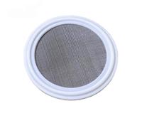 Striscia di guarnizione in silicone PTFE Tri-Clamp da 1 pezzo, filtro Tri-Clamp in acciaio inox da 10-500 maglie(White,3INCH*60MESH)