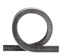 Striscia di guarnizione in TPE per ridurre il rumore e il flusso d'aria, in acrilico resistente e design tagliato su misura, per vari tipi di porte (nero)