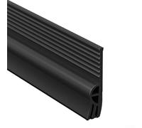 Striscia di guarnizione inferiore per fessure per - TPE resistente alle intemperie, insonorizzante e deflettore d'aria per porte, lunghezza 100 cm, per - marrone, G scuro (grigio scuro)