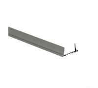 Striscia di guarnizione inferiore regolabile per fessure, antivento, antipolvere e riduzione del rumore, adatta per porte di larghezza 3,5-5,5 cm, striscia in PVC da 96 cm per casa (grigio)