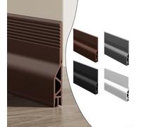 Striscia di guarnizione per porta in silicone isolante da vento e polvere, per una protezione di lunga durata (grigio)