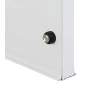 Striscia di guarnizione per porta inferiore regolabile, in PVC, 96 cm | Riduce gli spifferi e il rumore alla base della porta con una striscia in PVC che si adatta a porte larghe 3,5-5,5 cm.