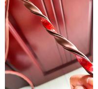 Striscia di isolamento acustico per bordi della porta costruita in gomma siliconica non bianca dopo distorsione per prestazioni affidabili a lungo termine (tipo E 9 x 4 mm marrone)