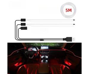 Striscia Di Luce Ambiente LED RGB Da 5M Alimentata USB Per Decorazione Interna