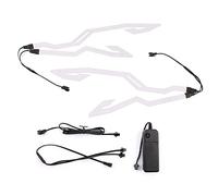 Striscia di Luce per Casco Da Moto, Striscia LED per Casco Da Moto Asudaro 4 Pezzi Striscia LED per Casco Moto Fai Da Te Striscia LED per Casco Moto per Motocicletta in Bicicletta per Guida Notturna