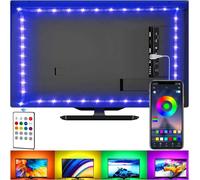 Striscia Di Luci LED per TV, Kit Di Retroilluminazione TV USB Con Telecomando, C