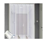 Striscia di plastica per porta tenda per sala fredda e magazzino, spessore 1 mm, 135 x 220 cm, ideale per catering e controllo della temperatura, facile da installare