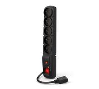 Striscia di protezione Acar 5 prese 2300W 5m IEC nera F5 IEC