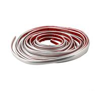 Striscia di protezione da parete pratica ed elegante in PVC YinYang con processo di installazione facile e casi d'uso flessibili (argento)