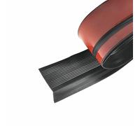 Striscia di protezione per bordi scale autoadesiva in gomma da 1 m, antiscivolo, nera