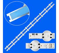 Striscia di retroilluminazione a LED per 43 lv765h 43 sj8000 43 sj800t 43 uj6320 muslimatexmuslimatexmuslimah 43 uv340h 43UJ656T 43 uj6600