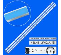 Striscia di retroilluminazione a LED per 43LW340C 43LF5100 43LH590V 43LH570V 43LH510Y 43LH511A 43LH511T 43LH513V 43LH5150 43U582Q-ND 43U5860-NC