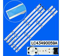 Striscia di retroilluminazione a LED per 43UV340H 43UV570H 43UV760H 43UM7050LG 43UN71003 43UN71003 43UK6090 43UL6309 430DM_A_B_S, SSC_430M_7LED_R