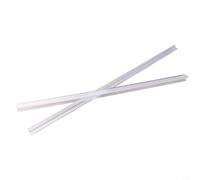 Striscia di ricambio per porta della doccia per porte in vetro, lunghezza 50 cm, larghezza 6/8/10/12 mm, guarnizione deflettore dell'acqua in gomma trasparente, facile da tagliare, non adesiva (8 mm)