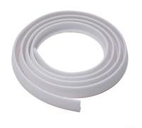 Striscia di ritenzione dell'acqua del bagno in silicone, guarnizione flessibile per soglie della doccia, separa le aree asciutte e bagnate per evitare perdite d'acqua (nero, 100 cm)