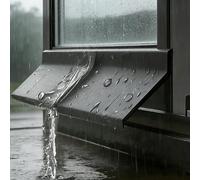 Striscia Di Ritenzione Dell'acqua For Finestra, Guarnizione For Pioggia E Perdite Striscia Resistente Alle Intemperie For Finestra Gomma Flessibile E Resistente(W-5.5cm,L-150cm/59in/4.9ft)