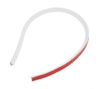 Striscia di ritenzione idrica per bagni, guarnizione in silicone per un'efficace separazione asciutta e bagnata (bianca 100 cm)