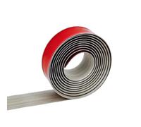 Striscia di Rivestimento del Bordo del Pavimento Autoadesiva,Striscia di Soglia,Striscia Divisoria Piatta,Triscia di Transizione per Giunti in Legno,Parquet(Size:6.56ft/2m,Color:Grana legno grigio)