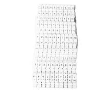 Striscia di segnalazione per terminali da 100 pezzi, etichette per blocchi Etichette di marcatura Barra di marcatura Etichetta terminale su guida Din Etichette per morsettiere in