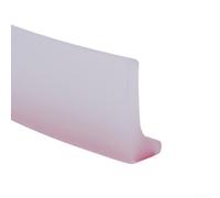 Striscia di separazione in silicone per pavimenti del bagno, utilizzata come barriera per la soglia della doccia e bordo di contenimento dell'acqua (bianco, 200 cm)