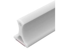 Striscia di Sigillatura per Doccia, Autoadesiva, 4 cm di Altezza, Stop per Acqua Pieghevole, Soglia per Acqua, Barriera, per Doccia, Bagno e Cucina (Bianco, 5 m)