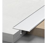 Striscia Di Soglia 90cm, Profilo A T, In Alluminio, Strisce Di Transizione, Profilo Di Transizione Per Dividere Doccia A Pavimento(Silver,4cm/1.57in)