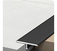 Striscia Di Soglia 90cm, Profilo A T, In Alluminio, Strisce Di Transizione, Profilo Di Transizione Per Dividere Doccia A Pavimento(Black,4cm/1.57in)