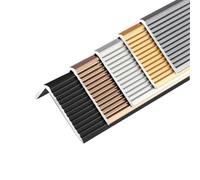 Striscia Di Soglia Con Striscia, Rivestimento Del Bordo Gradino Antiscivolo | Altamente resistente alla pressione, bordi seghettati antiscivolo, bordi netti(Gray,90cm L 30mm*20mm)