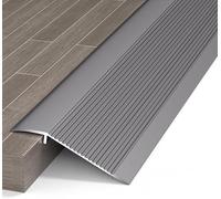 Striscia di Soglia di Posizionamento del Pavimento in Alluminio, Striscia di Rivestimento del Bordo della Soglia del Pavimento, Striscia di Bordo della Moquette per Il Bordo della Po, Grey