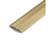 Striscia di Soglia in Alluminio Larga 4 cm, Profilo di Transizione for Pavimenti a Raggio Adatta for Connessioni di Fessure e Riduzione delle Differenze di Livello(Gold,39.4x1.6inch/100x4cm)