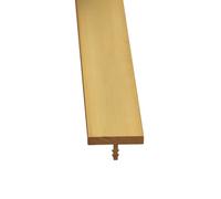 Striscia di soglia in ottone massiccio, profilo a T, bordo regolabile per vinile, legno e moquette, copertura del giunto del pavimento/striscia di collegamento per aperture delle porte, striscia di