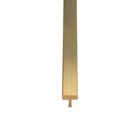 Striscia di soglia in ottone massiccio, profilo a T, bordo regolabile per vinile, legno e moquette, copertura del giunto del pavimento/striscia di collegamento per aperture delle porte, striscia di