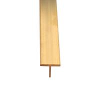 Striscia di soglia in ottone massiccio, profilo a T, striscia di bordo regolabile per vinile, legno e moquette, copertura del giunto del pavimento/striscia di collegamento per aperture delle porte