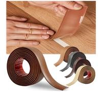 Striscia di Soglia in PVC autoadesiva per Pavimento Profilo di Transizione Impermeabile Striscia di transizione Per Coprire Fughe Tra Pavimenti in Legno e Piastrelle(Teak Grain,7.6cm*6.0m)