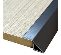 Striscia di soglia per pavimenti in legno duro e piastrelle, barra decorativa per porte, soluzione d'ingresso in laminato ad alto profilo basso, transizione del pavimento durevole ed elegante
