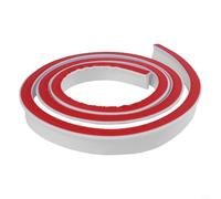 Striscia di tappo in silicone per bagno e cucina, per trattenere l'acqua nelle docce e prevenire fuoriuscite con attacco forte (5 cm, bianco 300 cm)