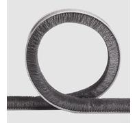 Striscia di tenuta a spazzola a tre strati per il fondo della porta, ottimizzata per la soppressione del rumore e il controllo delle perdite d'aria della soglia (marrone, 10 mm)