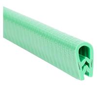Striscia di tenuta a U, guarnizione di rifinitura, Guarnizione in gomma a forma di U da 3,28 piedi utilizzata for portelli, portelli e piastre in acciaio for vetri delle auto(Green,17mm x 10mm)