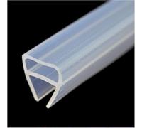 Striscia di Tenuta dello Schermo della Doccia, Striscia di Guarnizione in Vetro della Finestra in Gomma Siliconica 1-3m Strisce di Tenuta della Porta della Doccia Insonorizzate A Forma, 10mm, 3M