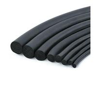 Striscia di tenuta EPDM da 1/2/5 m, 2/3/4/5/6/7/8/9/10/12/14/16/18/20 mm, in gomma espansa antipolvere, tipo O, rotonda, nera, 16 mm, 2 metri
