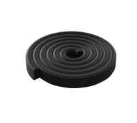 Striscia di tenuta forte per porta con strati regolabili e punti di strappo flessibili, progettata per evitare perdite d'aria e rumore attraverso le crepe della porta (nero)